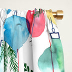 Holiday 2025 Christmas Colorful Baubles Window Curtain Gallery Image 2
