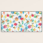 Holiday 2025 Christmas Colorful Baubles Desk Mat Gallery Image 3