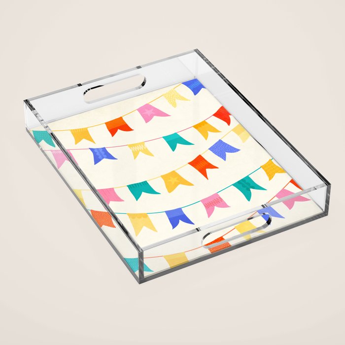 Festive Flags Acrylic Tray Gallery Image 1