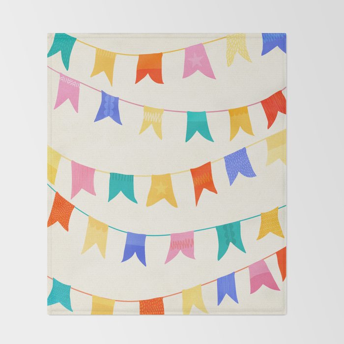 Festive Flags Throw Blanket Gallery Image 2