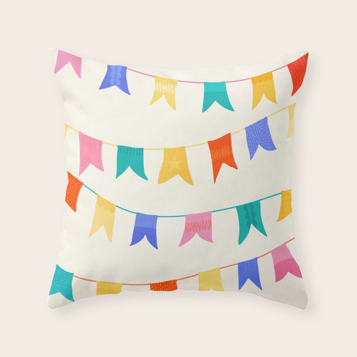 Festive Flags Throw Pillow Gallery Image 6