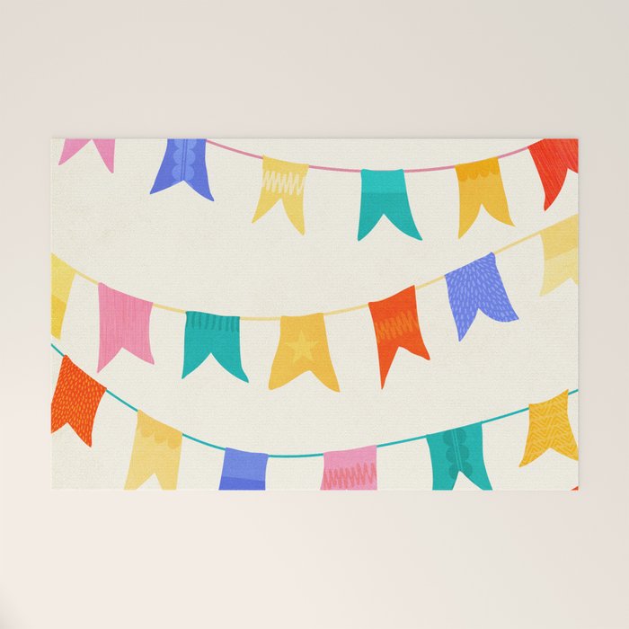 Festive Flags Welcome Mat Gallery Image 1