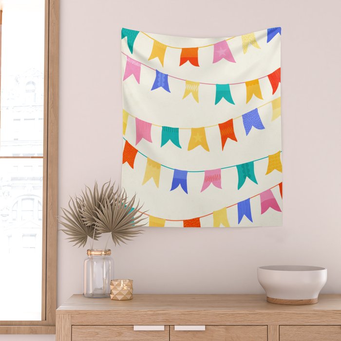 Festive Flags Wall Tapestry Gallery Image 2