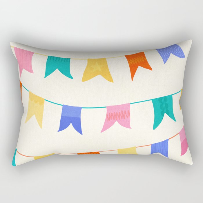 Festive Flags Rectangular Pillow Gallery Image 1