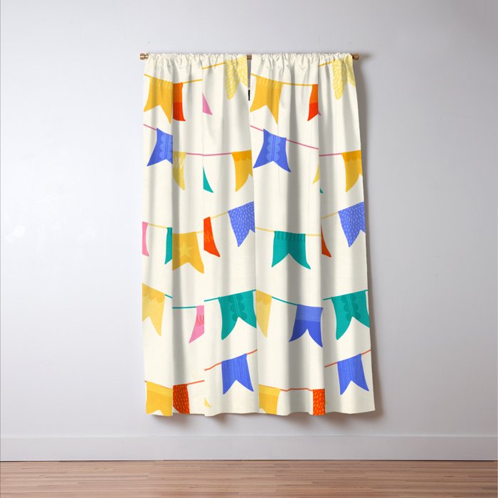 Festive Flags Window Curtain Gallery Image 3