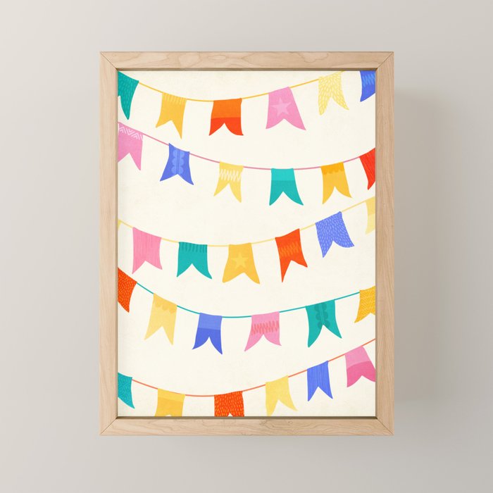 Festive Flags Mini Art Print Gallery Image 1