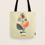 Potted plant with a bird Tote Bag Gallery Image 1