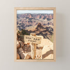 Viewpoint Grand Canyon National Park Arizona Photo | Nature Landscape Print | USA Travel Photography Mini Art Print Gallery Image 1