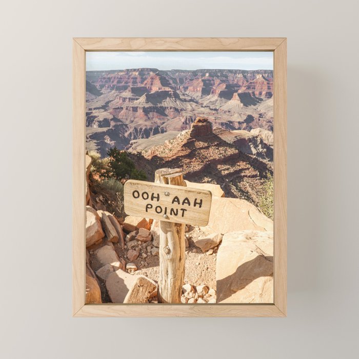 Viewpoint Grand Canyon National Park Arizona Photo | Nature Landscape Print | USA Travel Photography Mini Art Print Gallery Image 1