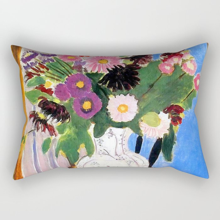 Henri Matisse Vase with Flowers Rectangular Pillow Gallery Image 2