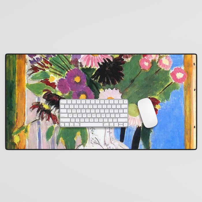 Henri Matisse Vase with Flowers Desk Mat Gallery Image 1