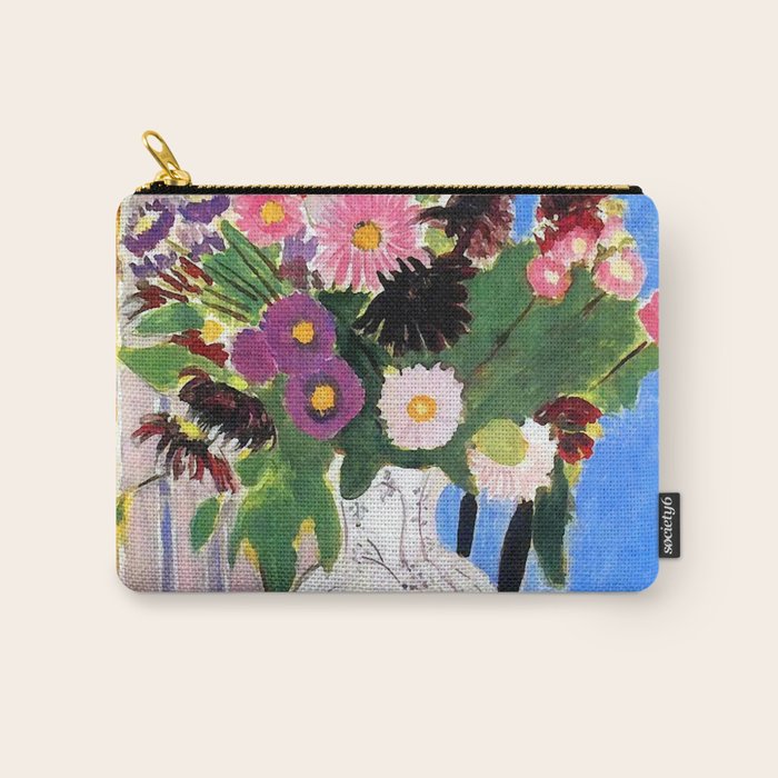 Henri Matisse Vase with Flowers Carry All Pouch Gallery Image 1