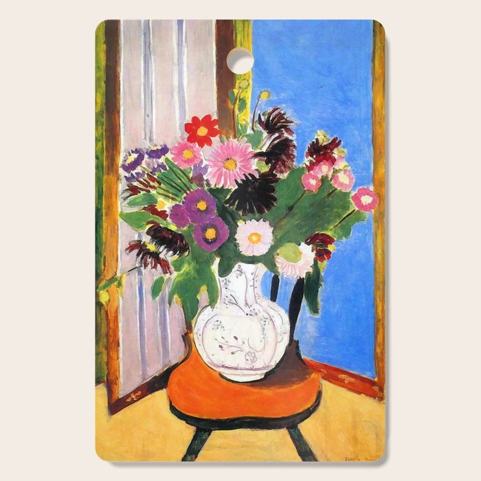 Henri Matisse Vase with Flowers Cutting Board Gallery Image 1