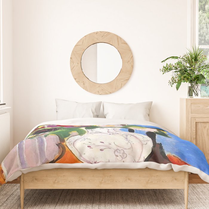 Henri Matisse Vase with Flowers Duvet Cover Gallery Image 3