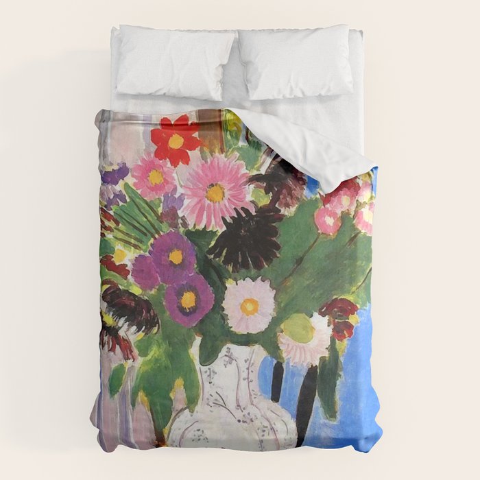 Henri Matisse Vase with Flowers Duvet Cover Gallery Image 1