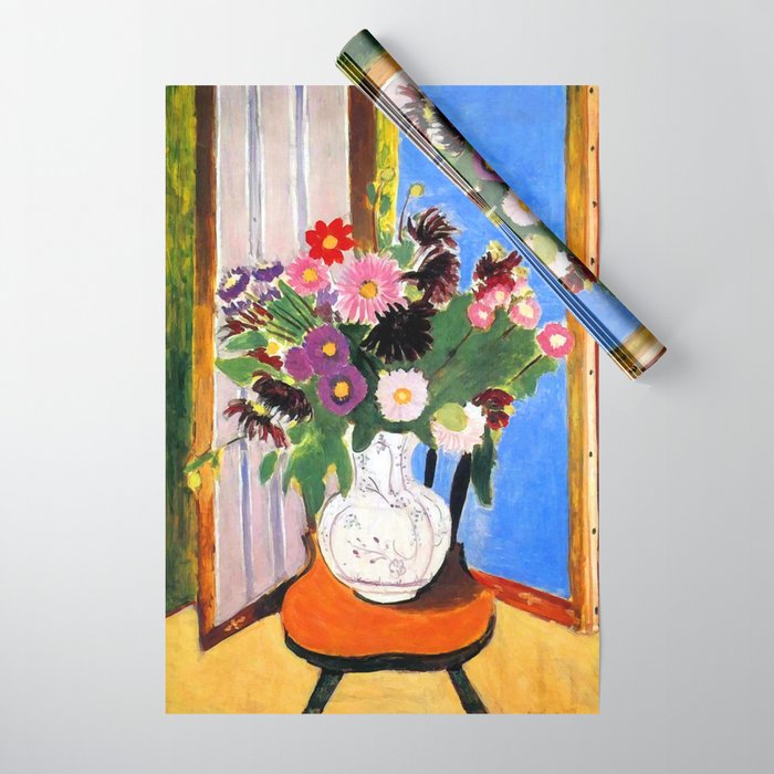 Henri Matisse Vase with Flowers Wrapping Paper Gallery Image 1