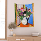 Henri Matisse Vase with Flowers Wall Tapestry Gallery Image 2