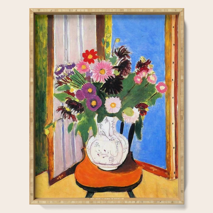 Henri Matisse Vase with Flowers Serving Tray Gallery Image 1