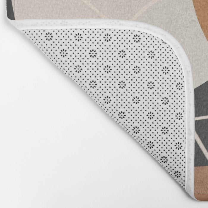 Minimal Colorful Abstract Shapes 9 Bath Mat Gallery Image 2