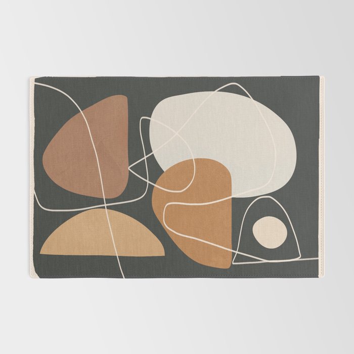 Minimal Colorful Abstract Shapes 9 Rug Gallery Image 2