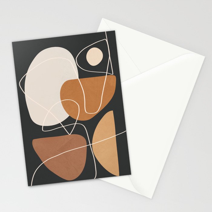 Minimal Colorful Abstract Shapes 9 Stationery Card Gallery Image 2