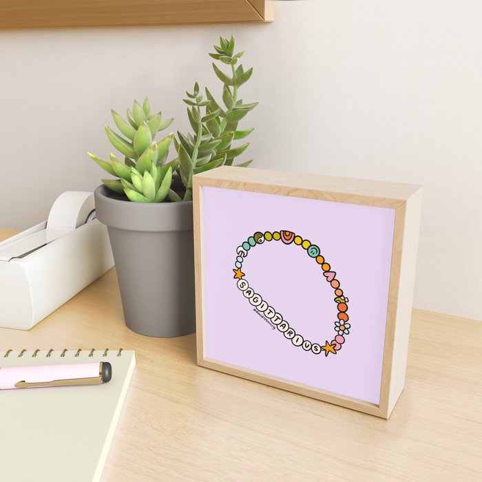 Sagittarius Friendship Bracelet Mini Art Print Gallery Image 2