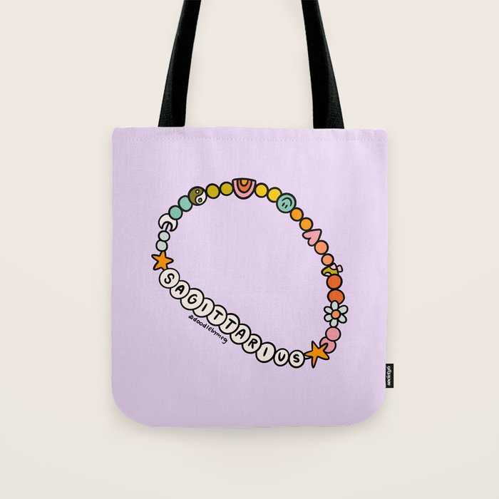 Sagittarius Friendship Bracelet Tote Bag Gallery Image 1