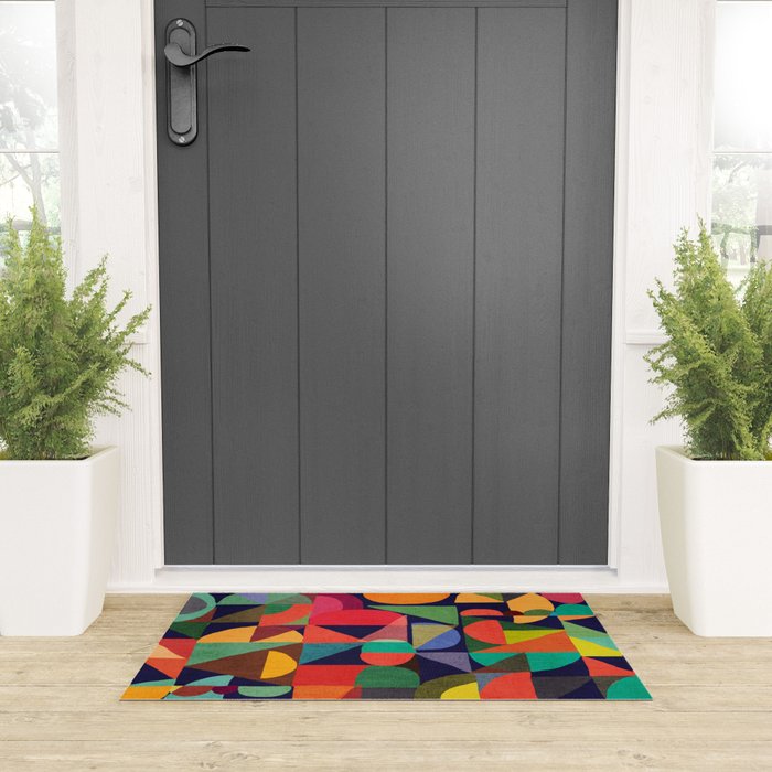 Color Blocks Welcome Mat Gallery Image 3