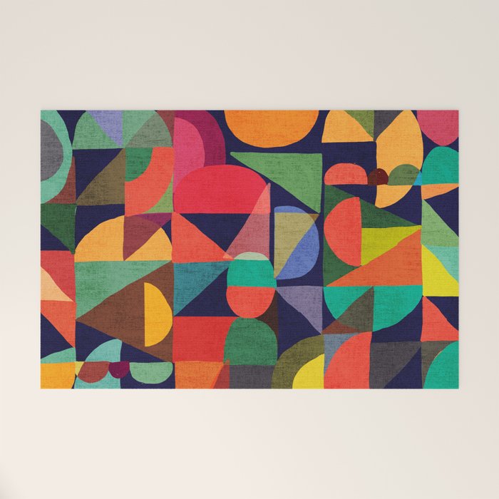 Color Blocks Welcome Mat Gallery Image 1