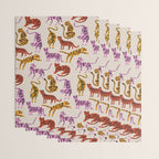 Tiger Collection - Pink & Yellow Palette Wrapping Paper Gallery Image 3
