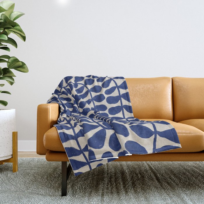 One Hundred-Leaved Plant #4 Throw Blanket Gallery Image 1