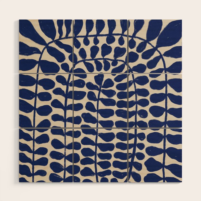 One Hundred-Leaved Plant #4 Wood Wall Art Gallery Image 1