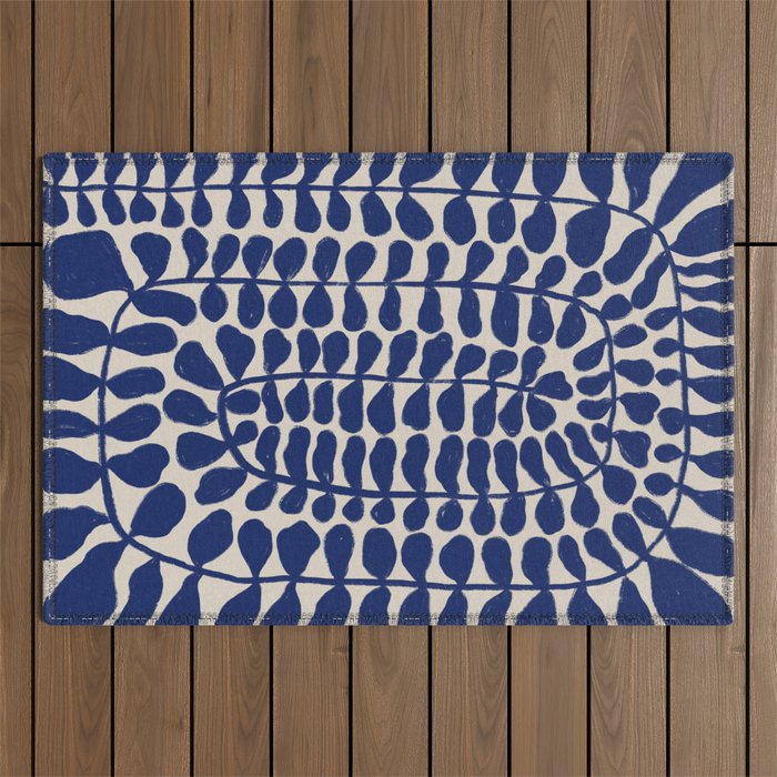One Hundred-Leaved Plant #4 Outdoor Rug Gallery Image 1