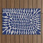 One Hundred-Leaved Plant #4 Outdoor Rug Gallery Image 1
