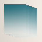 Tropical Dark Teal Gradient Inspired by Sherwin Williams 2020 Trending Color Oceanside SW6496 on Off White Wrapping Paper Gallery Image 3