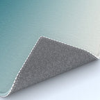 Tropical Dark Teal Gradient Inspired by Sherwin Williams 2020 Trending Color Oceanside SW6496 on Off White Rug Gallery Image 4