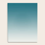 Tropical Dark Teal Gradient Inspired by Sherwin Williams 2020 Trending Color Oceanside SW6496 on Off White Notebook Gallery Image 4