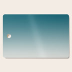 Tropical Dark Teal Gradient Inspired by Sherwin Williams 2020 Trending Color Oceanside SW6496 on Off White Cutting Board Gallery Image 1