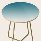 Tropical Dark Teal Gradient Inspired by Sherwin Williams 2020 Trending Color Oceanside SW6496 on Off White Side Table Gallery Image 2