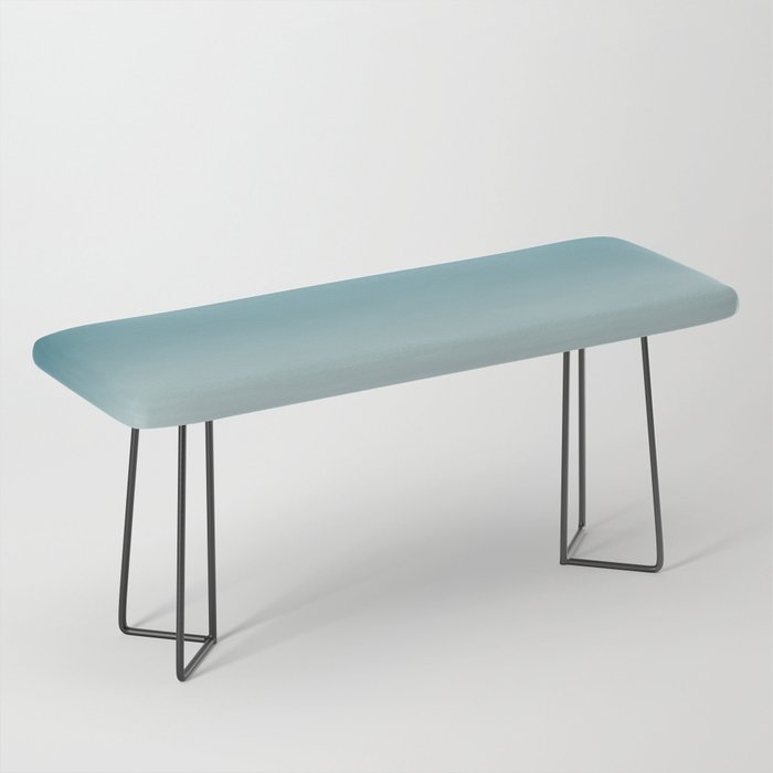 Tropical Dark Teal Gradient Inspired by Sherwin Williams 2020 Trending Color Oceanside SW6496 on Off White Bench Gallery Image 1