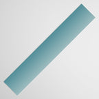 Tropical Dark Teal Gradient Inspired by Sherwin Williams 2020 Trending Color Oceanside SW6496 on Off White Table Runner Gallery Image 3