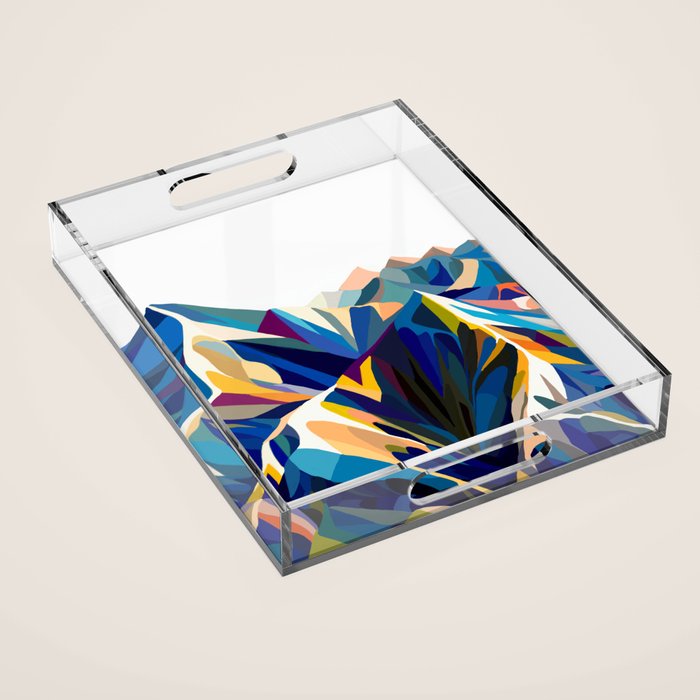 Mountains cold Acrylic Tray Gallery Image 1