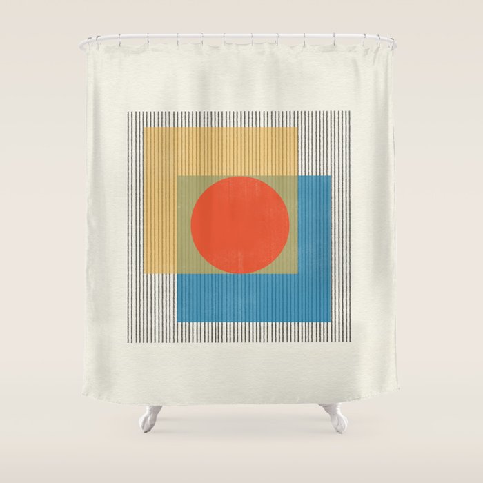 Midcentury Modern Object 03 Shower Curtain Gallery Image 1