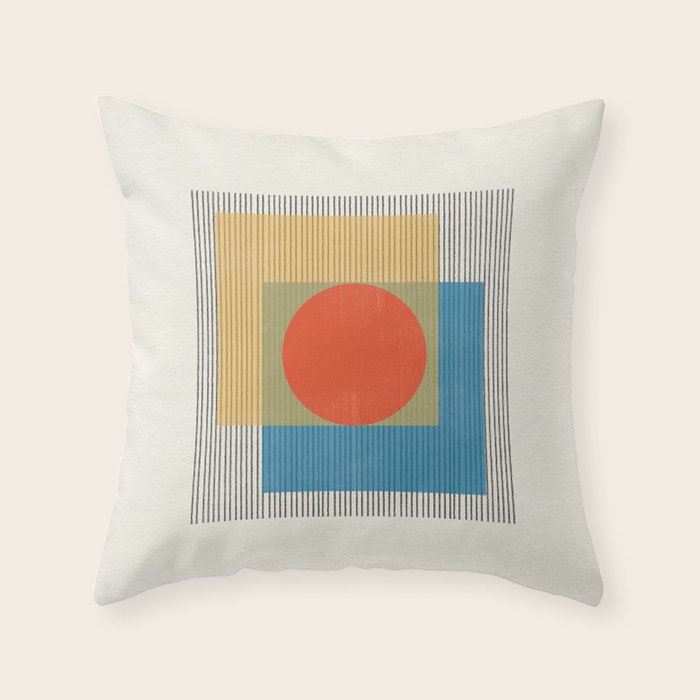 Midcentury Modern Object 03 Throw Pillow Gallery Image 6