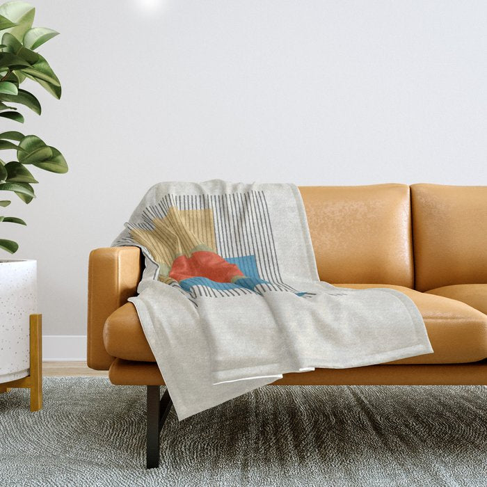 Midcentury Modern Object 03 Throw Blanket Gallery Image 1