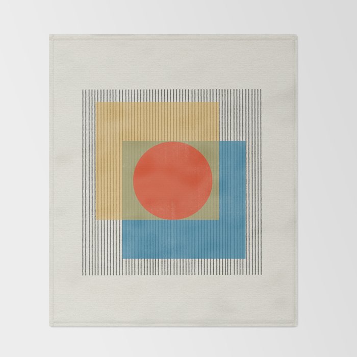 Midcentury Modern Object 03 Throw Blanket Gallery Image 2