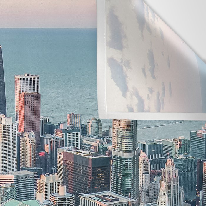 CHICAGO CITY SKYLINE Wall Tapestry Gallery Image 3