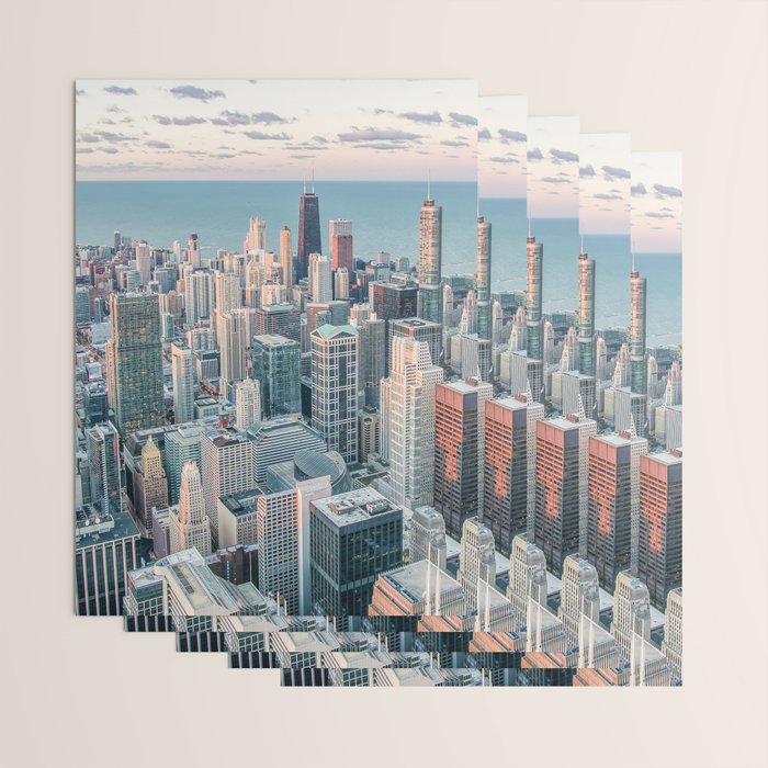 CHICAGO CITY SKYLINE Wrapping Paper Gallery Image 3