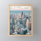 CHICAGO CITY SKYLINE Mini Art Print Gallery Image 1