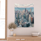 CHICAGO CITY SKYLINE Wall Tapestry Gallery Image 2